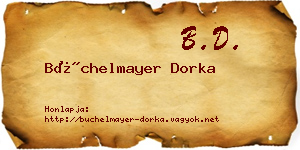 Büchelmayer Dorka névjegykártya